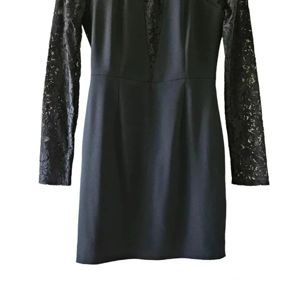 Aritzia Babaton Women's Masaki Black Bustier Lace Mini Cocktail Formal Dress. - Picture 9 of 15